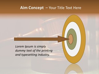 Legal Attorney Hammer PowerPoint Template