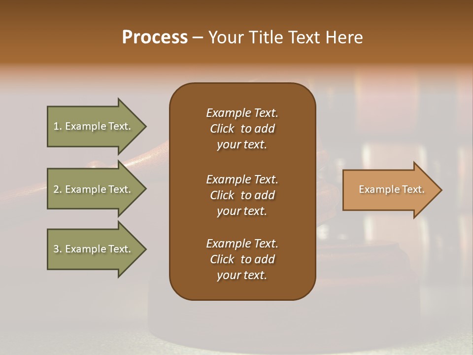 Legal Attorney Hammer PowerPoint Template