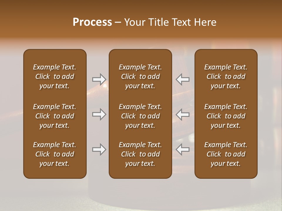 Legal Attorney Hammer PowerPoint Template