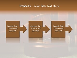 Legal Attorney Hammer PowerPoint Template