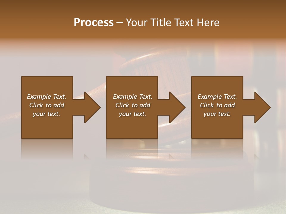 Legal Attorney Hammer PowerPoint Template