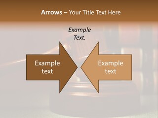 Legal Attorney Hammer PowerPoint Template