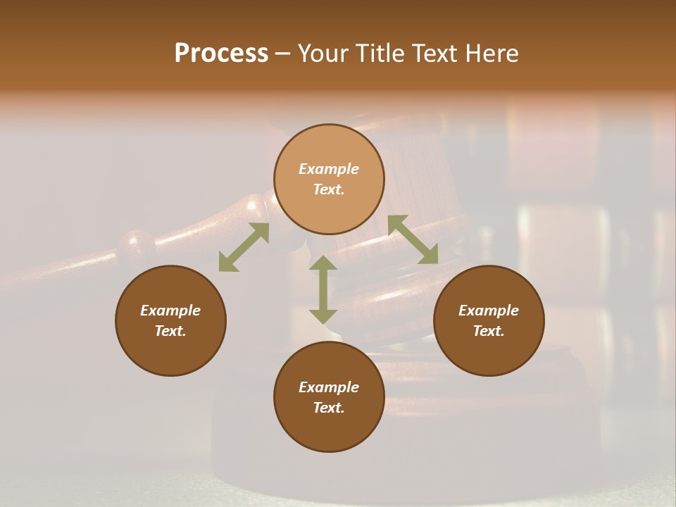 Legal Attorney Hammer PowerPoint Template