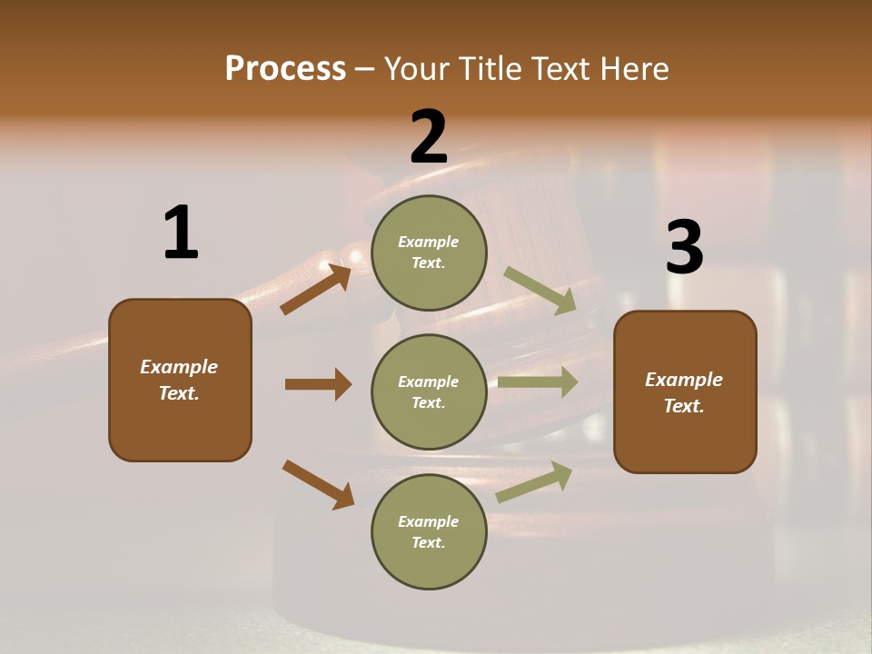 Legal Attorney Hammer PowerPoint Template