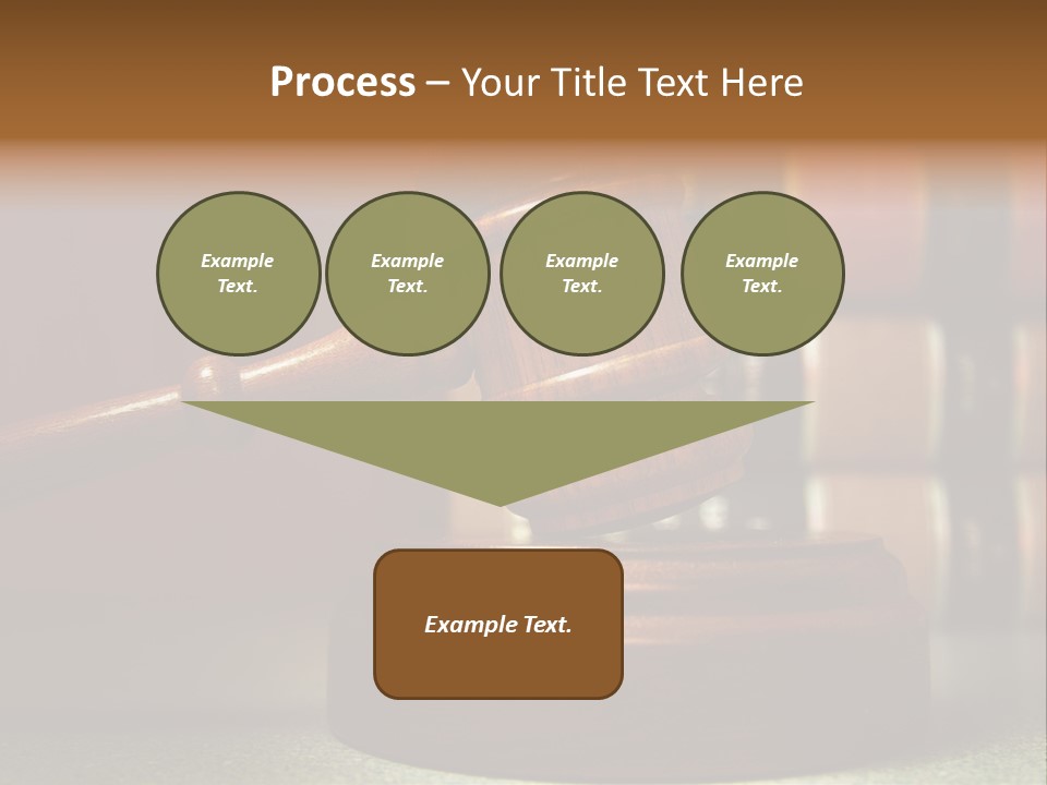 Legal Attorney Hammer PowerPoint Template