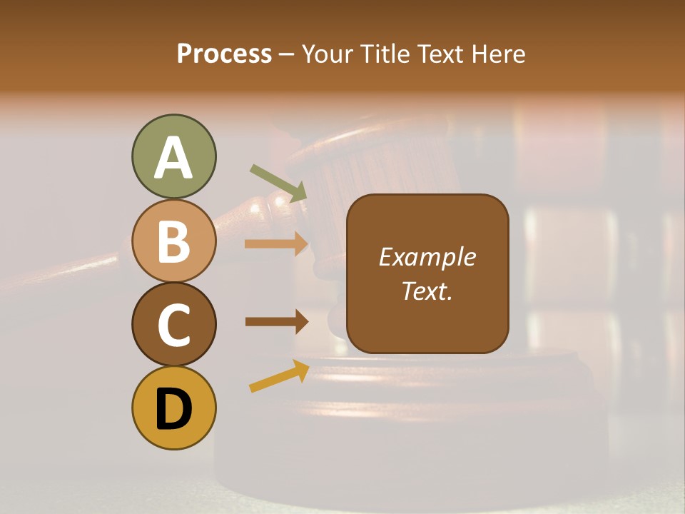 Legal Attorney Hammer PowerPoint Template