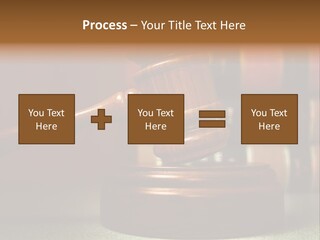 Legal Attorney Hammer PowerPoint Template