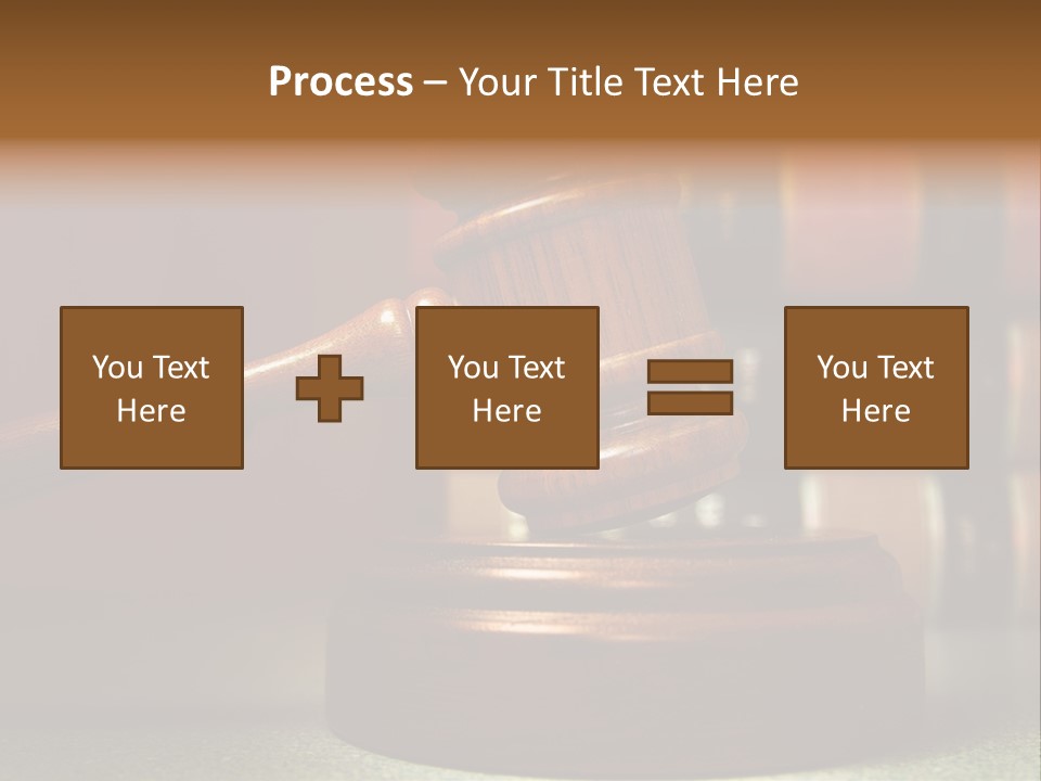 Legal Attorney Hammer PowerPoint Template