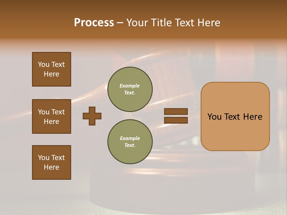 Legal Attorney Hammer PowerPoint Template