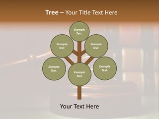 Legal Attorney Hammer PowerPoint Template