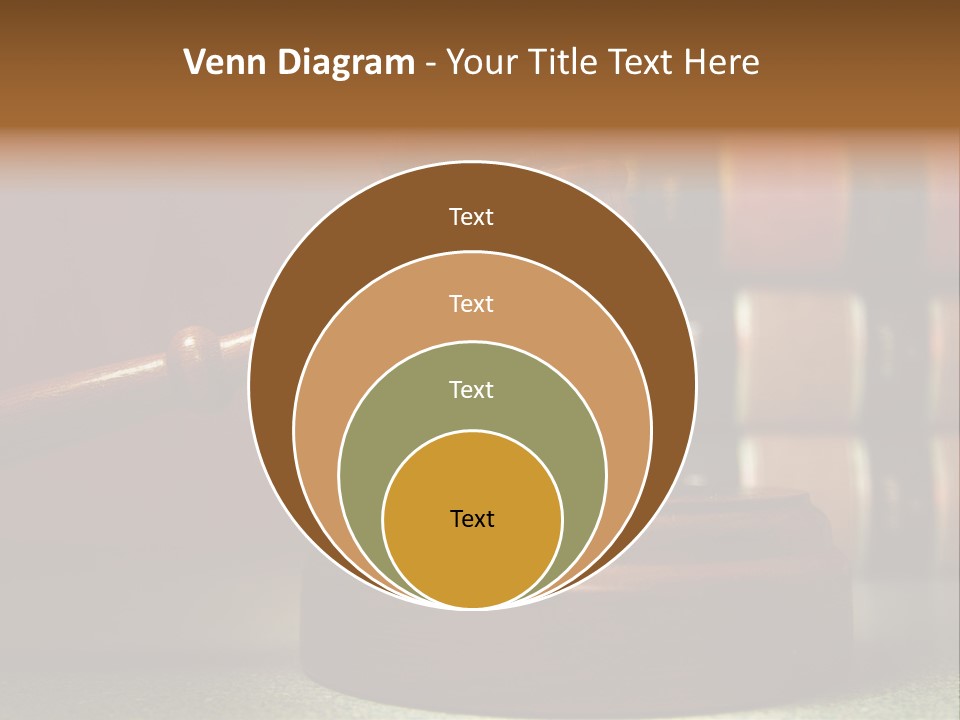 Legal Attorney Hammer PowerPoint Template