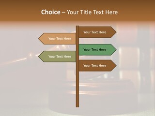 Legal Attorney Hammer PowerPoint Template