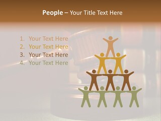 Legal Attorney Hammer PowerPoint Template
