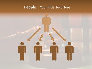 Legal Attorney Hammer PowerPoint Template