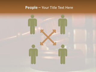 Legal Attorney Hammer PowerPoint Template