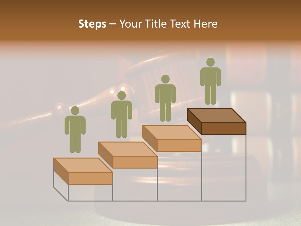 Legal Attorney Hammer PowerPoint Template