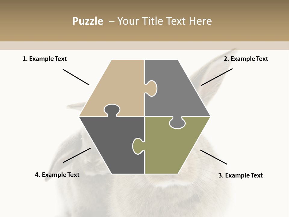 Easter Fluffy Rabbit PowerPoint Template