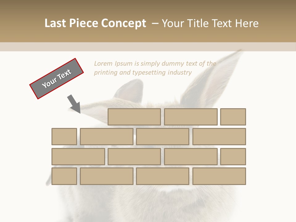 Easter Fluffy Rabbit PowerPoint Template