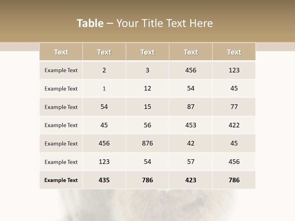 Easter Fluffy Rabbit PowerPoint Template