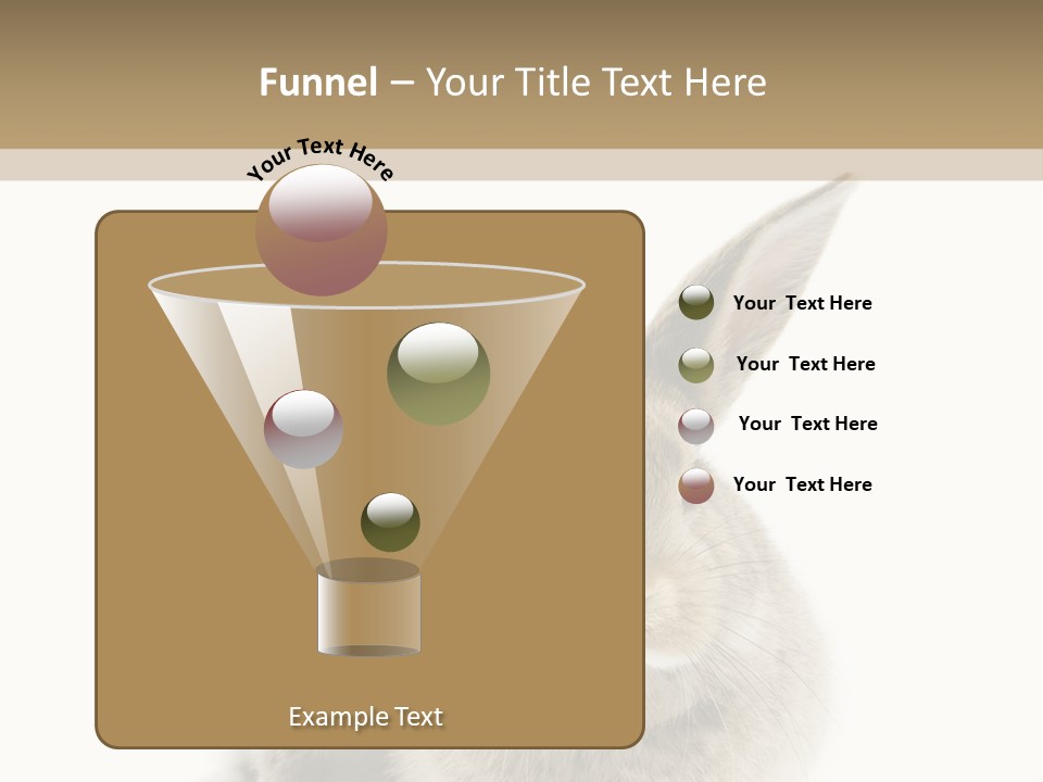 Easter Fluffy Rabbit PowerPoint Template