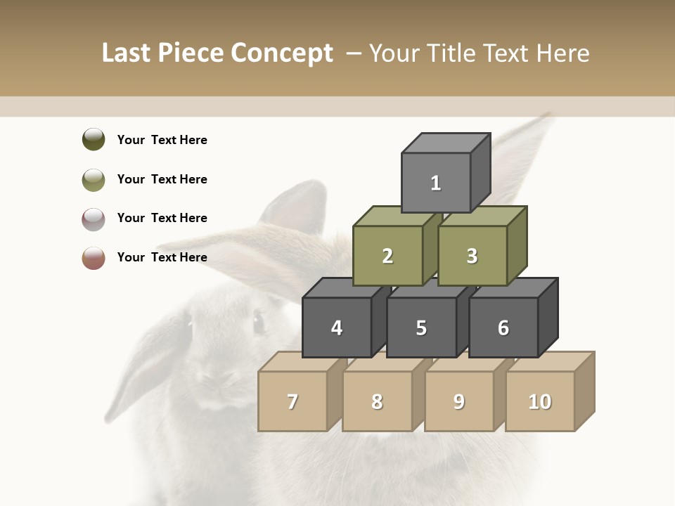 Easter Fluffy Rabbit PowerPoint Template