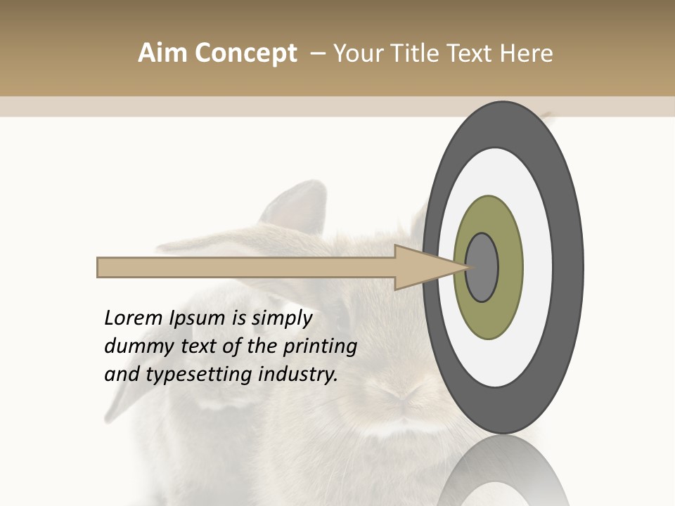 Easter Fluffy Rabbit PowerPoint Template