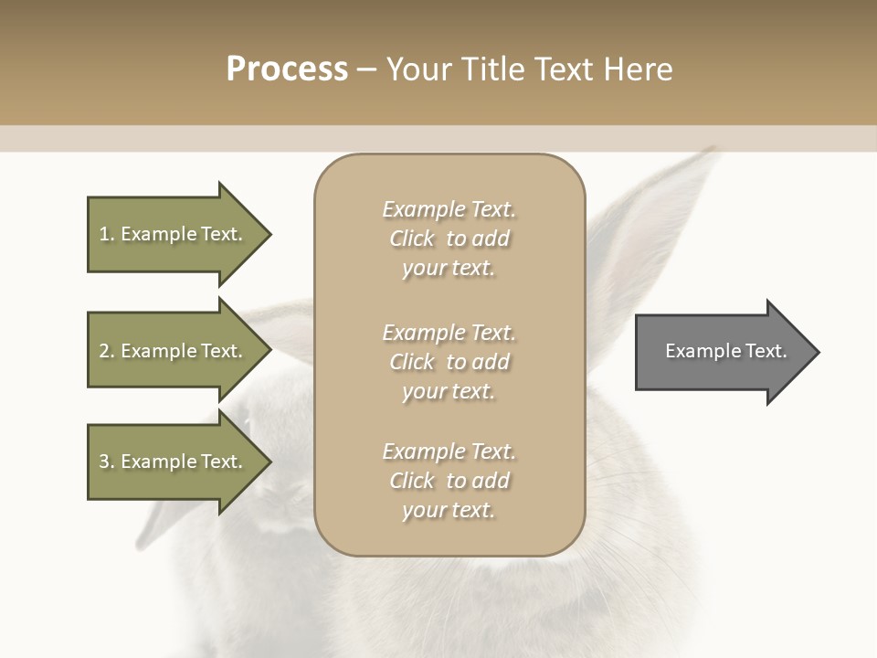 Easter Fluffy Rabbit PowerPoint Template