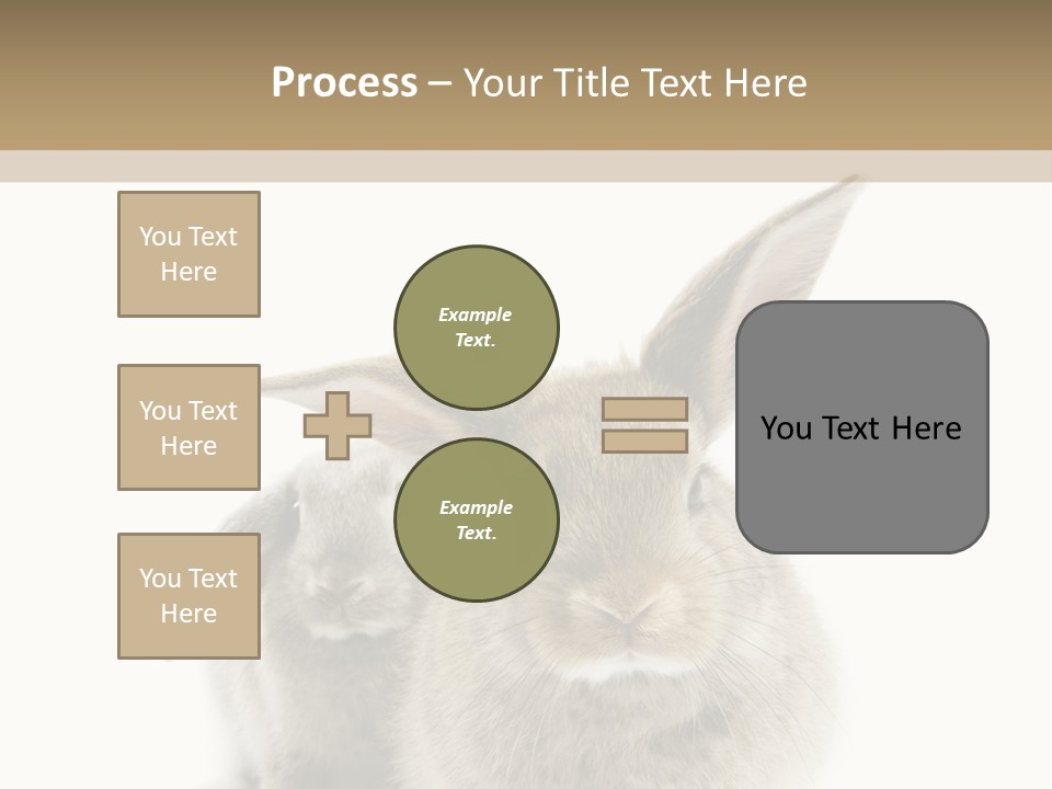 Easter Fluffy Rabbit PowerPoint Template