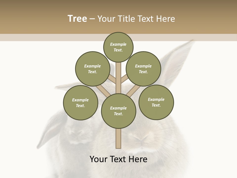 Easter Fluffy Rabbit PowerPoint Template