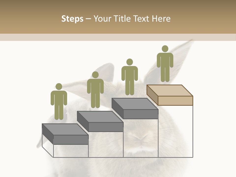 Easter Fluffy Rabbit PowerPoint Template