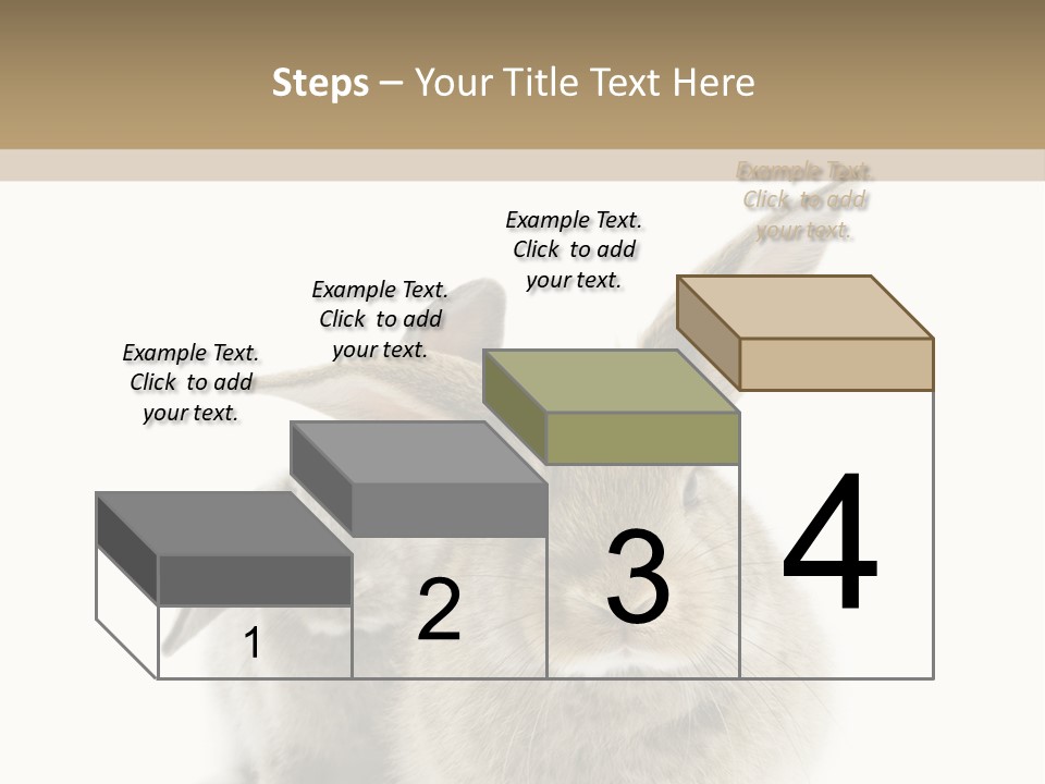 Easter Fluffy Rabbit PowerPoint Template