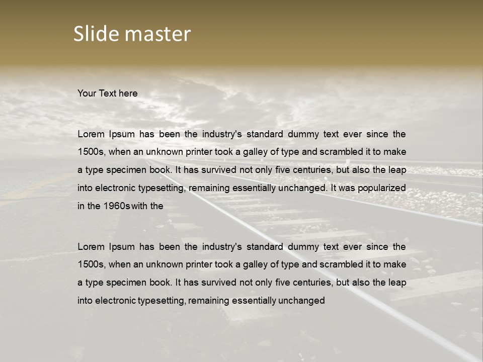 Road Iron Technology PowerPoint Template