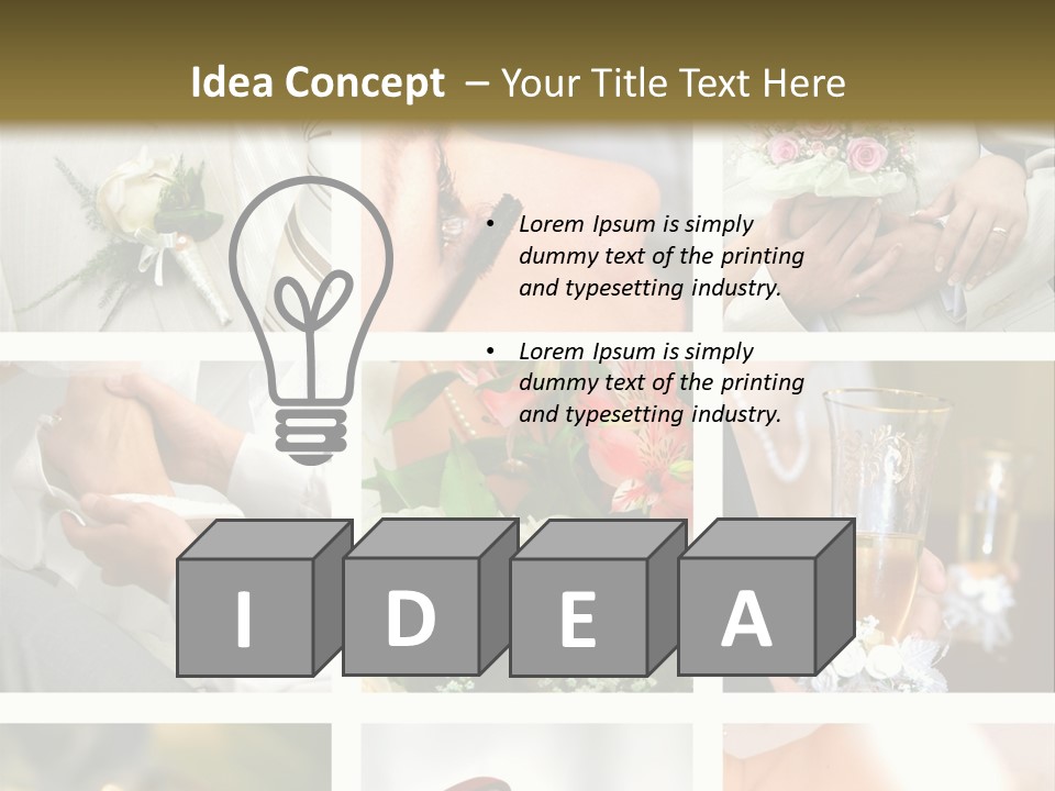 Celebrate Bridal People PowerPoint Template