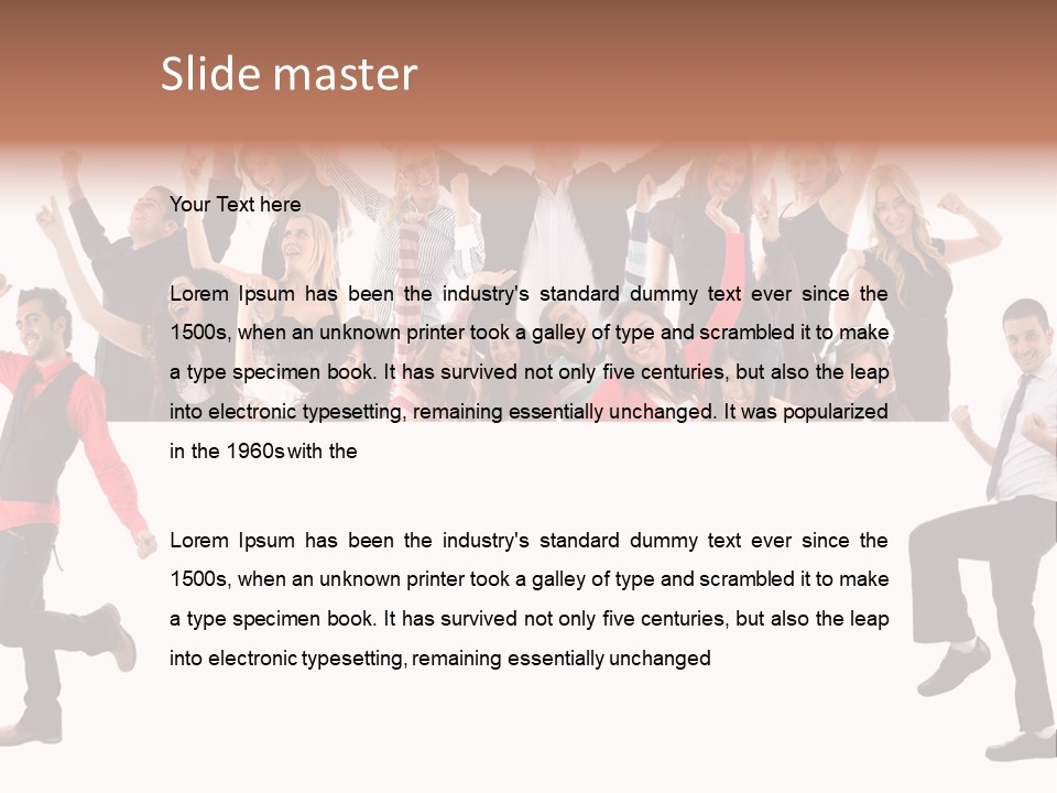 Successful Pleasure Woman PowerPoint Template