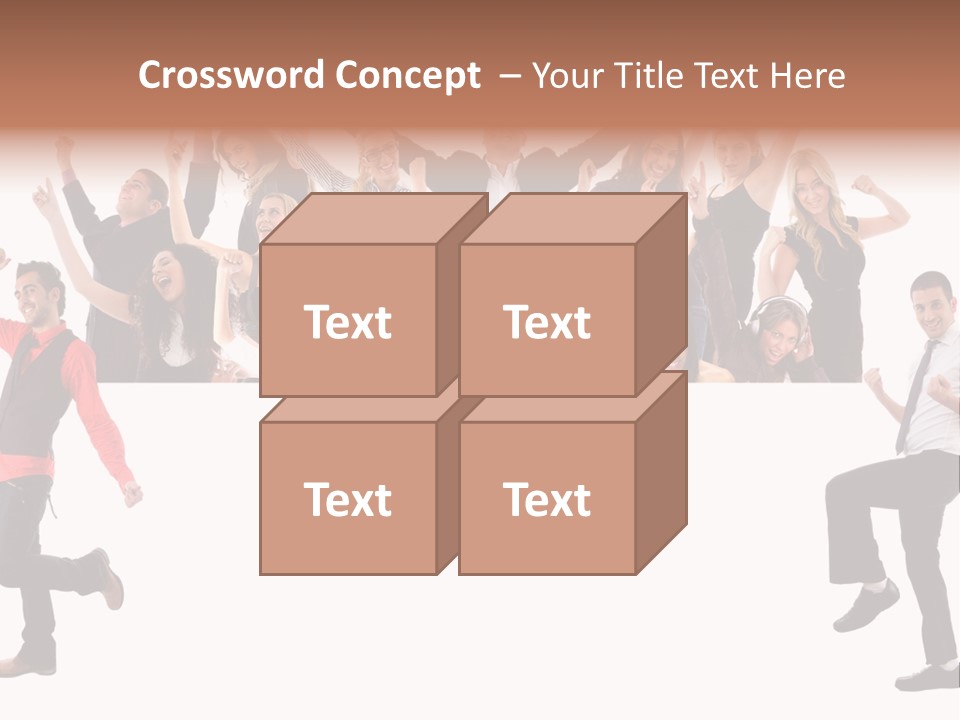 Successful Pleasure Woman PowerPoint Template