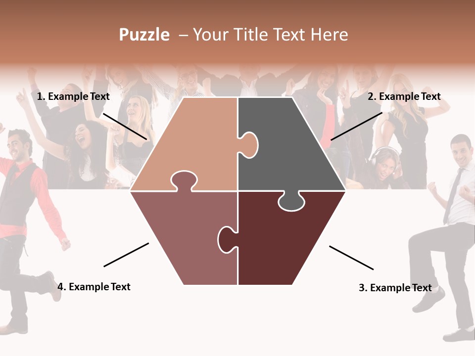 Successful Pleasure Woman PowerPoint Template