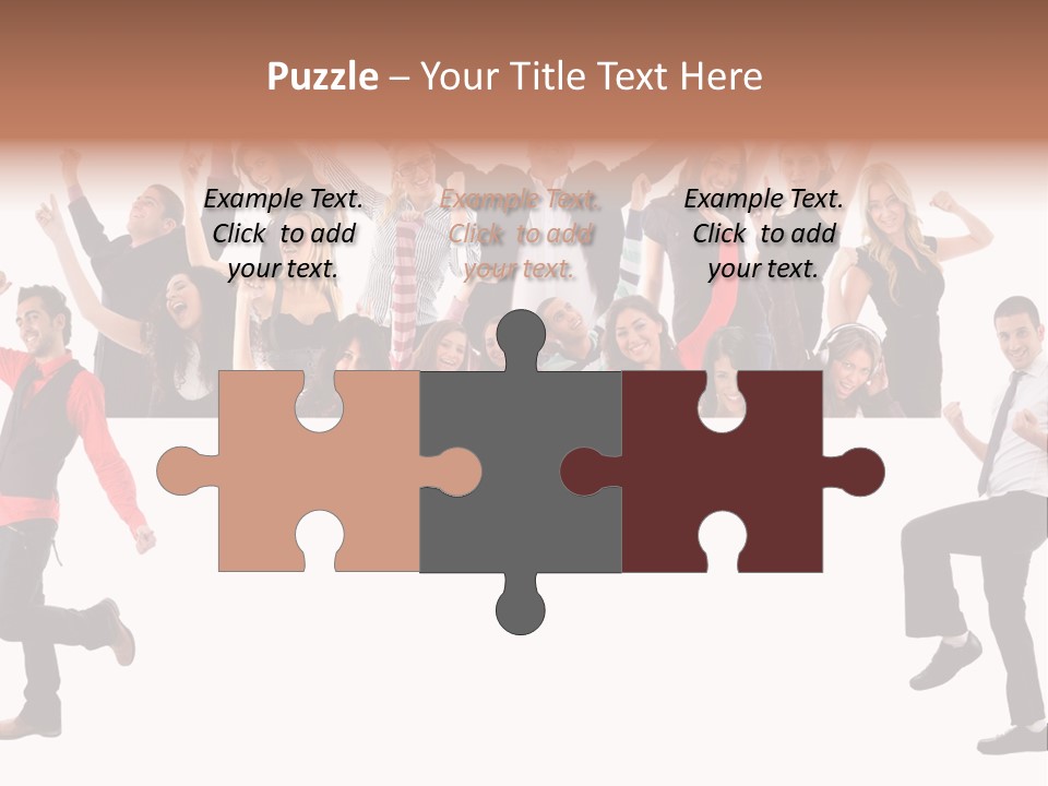 Successful Pleasure Woman PowerPoint Template