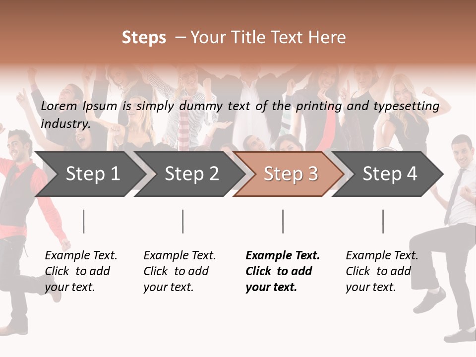 Successful Pleasure Woman PowerPoint Template