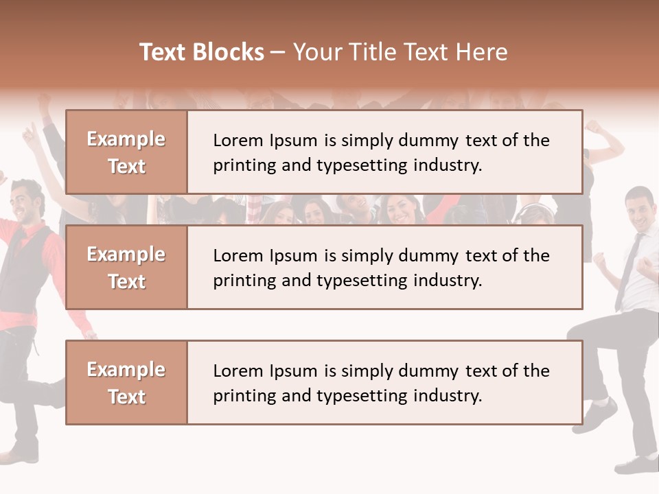 Successful Pleasure Woman PowerPoint Template