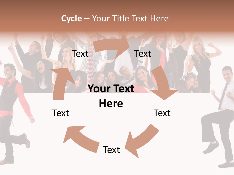 Successful Pleasure Woman PowerPoint Template