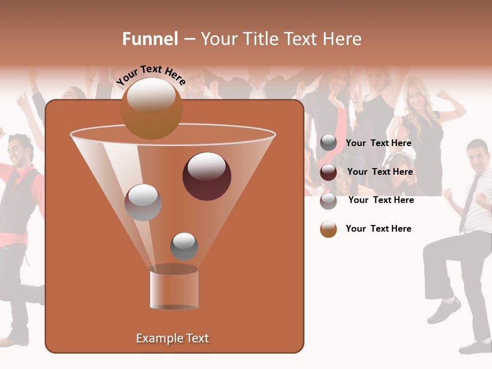 Successful Pleasure Woman PowerPoint Template