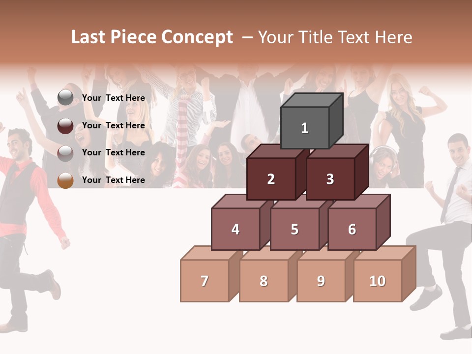 Successful Pleasure Woman PowerPoint Template