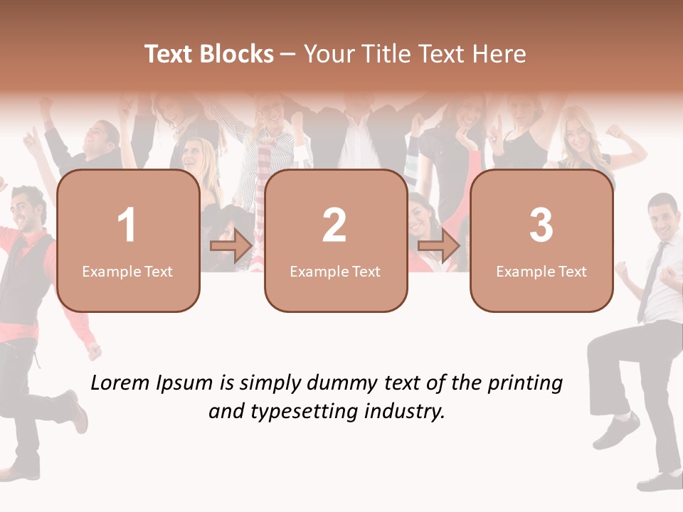 Successful Pleasure Woman PowerPoint Template