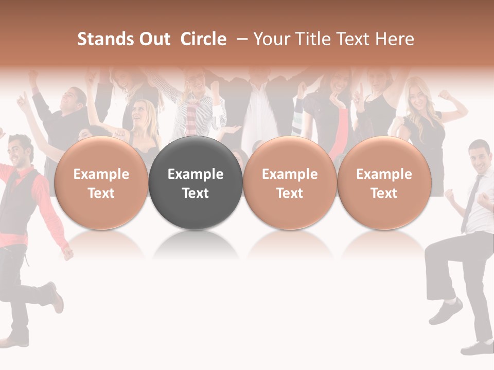 Successful Pleasure Woman PowerPoint Template