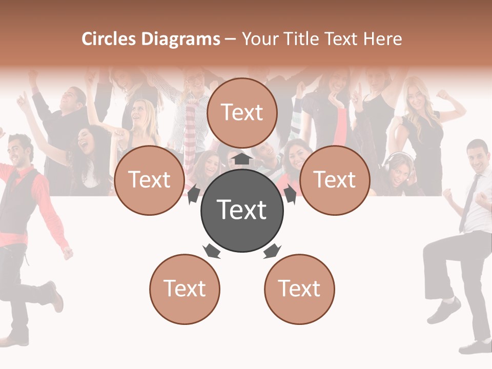 Successful Pleasure Woman PowerPoint Template