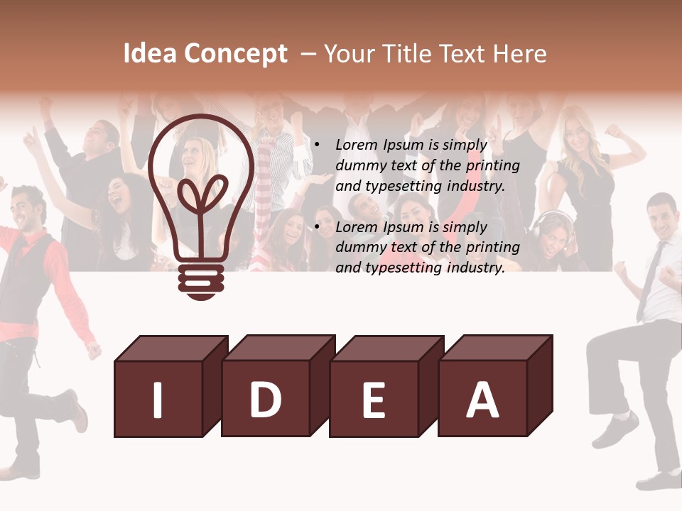 Successful Pleasure Woman PowerPoint Template