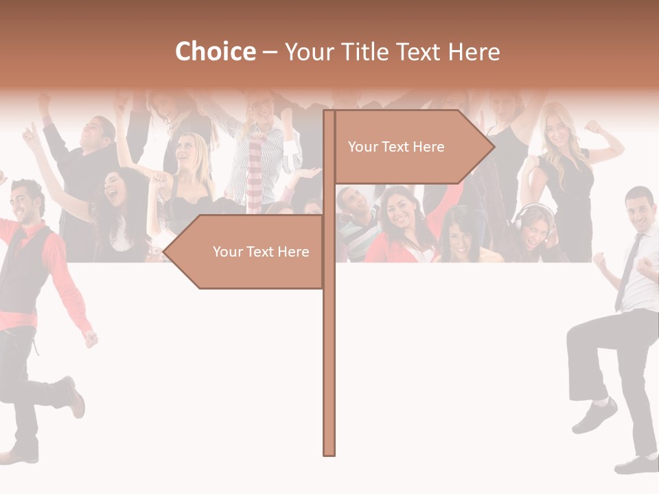 Successful Pleasure Woman PowerPoint Template