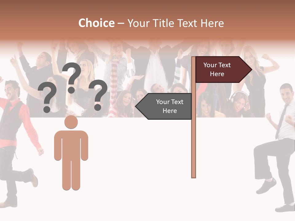 Successful Pleasure Woman PowerPoint Template