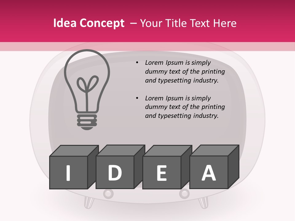 Moniteur Show Vidueo PowerPoint Template