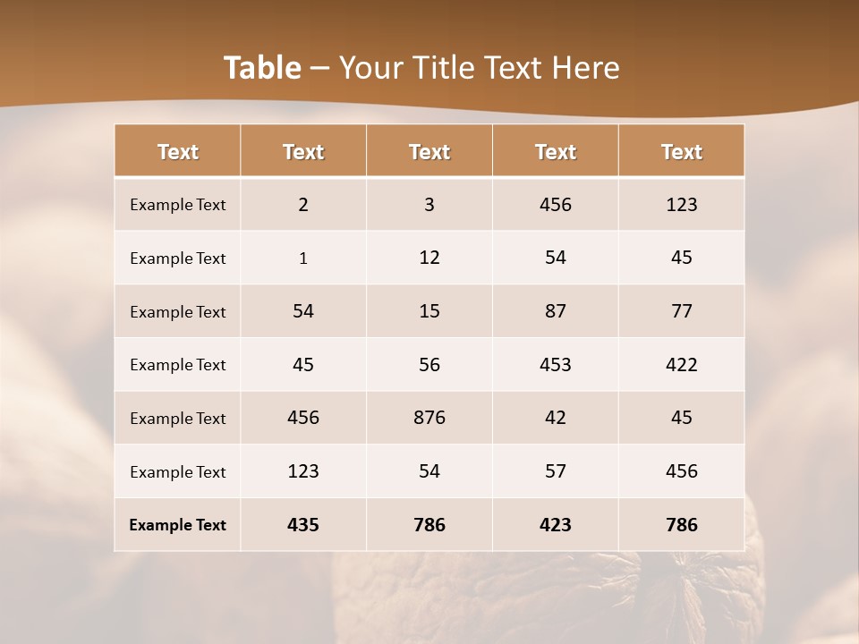 Foodstuff Macro Kernel PowerPoint Template